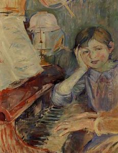 Julie Listening by Berthe Morisot