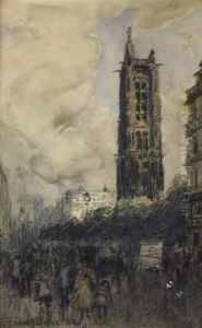 La Tour Saint Jacques by Frank Myers Boggs