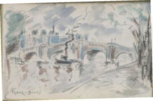 Vapeur Sur La Seine by Frank Myers Boggs