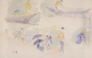 The Banks Of The Seine by Berthe Morisot