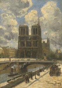 Pont Notre-dame, Paris by Frank Myers Boggs