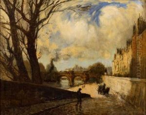 Le Pont Neuf Vu Du Quai Des Orfevres by Frank Myers Boggs