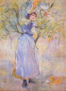 The Orange Picker2 by Berthe Morisot