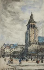 American/french, - Eglisesaint-germain-des-pres, Paris by Frank Myers Boggs