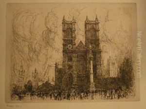 Westminster, Londres. Vers 1910. by Frank Myers Boggs
