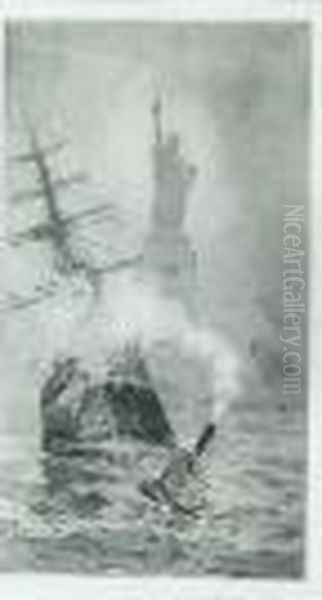 Ship Print, A January Tow - view 1