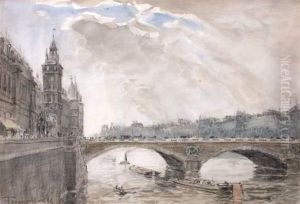 Boggs. "la Seine A Paris" by Frank Myers Boggs