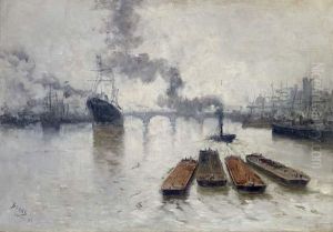 Seine River Wharfs by Frank Myers Boggs