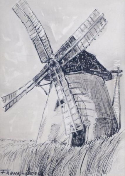 Dordrecht: Le Moulin A Vent (with Sketch Of A Tree On Verso Ofsheet) - view 1