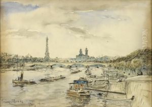 La Seine Animee Devant La Tour Eiffel