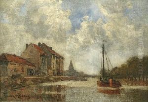 Canal Scene by Frank Myers Boggs