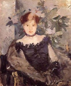 Woman in Black 1878 by Berthe Morisot