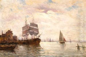 A Tranquil Harbor Scene