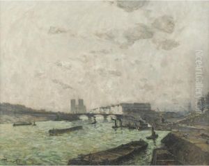The Seine: Quai Henri Iv by Frank Myers Boggs