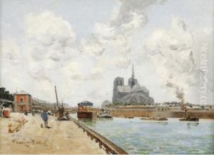 Paris: Les Quais, La Seine Et Notre Dame by Frank Myers Boggs