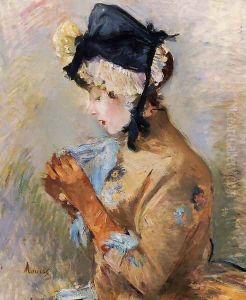 Woman Wearing Gloves Aka The Parisian by Berthe Morisot