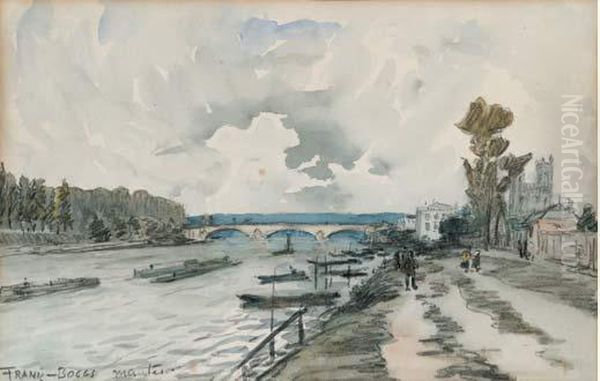 Les Berges De La Seine A Mantes - view 1