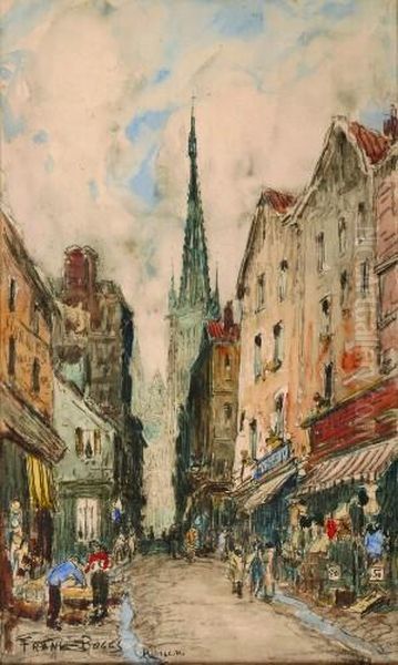 Street Scene In Rouen - view 1