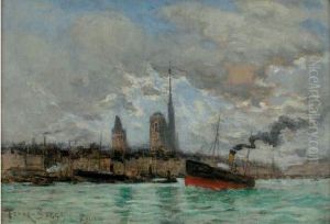 Port De Rouen by Frank Myers Boggs
