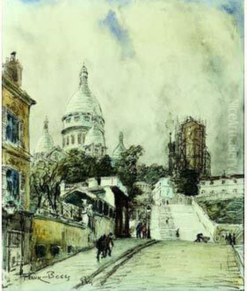 Paris, Montmartre Au Sacre-coeur - view 1