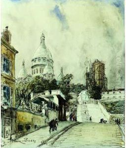 Paris, Montmartre Au Sacre-coeur by Frank Myers Boggs