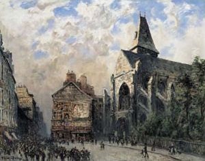 L'eglise Saint-medard A Paris by Frank Myers Boggs
