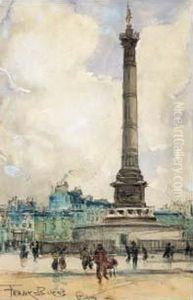 Place De La Bastille by Frank Myers Boggs
