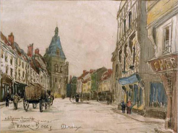 Promeneur Sur La Grand'place, De Dreux - view 1