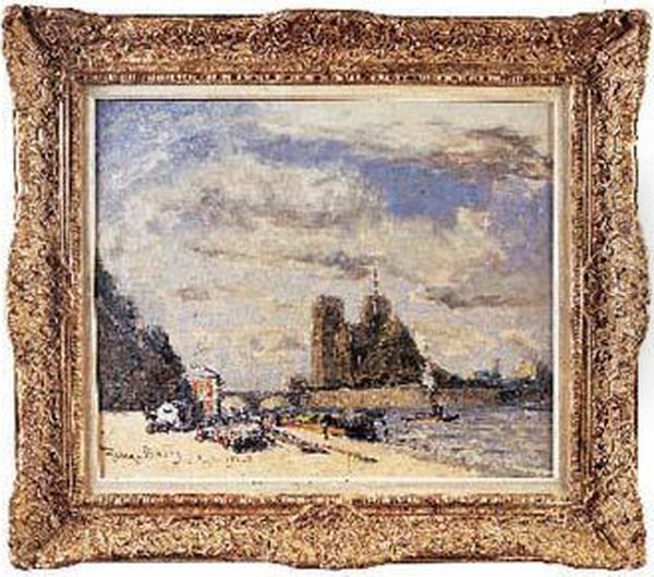 Le Quai De La Tournelle Et Notre-dame - view 1