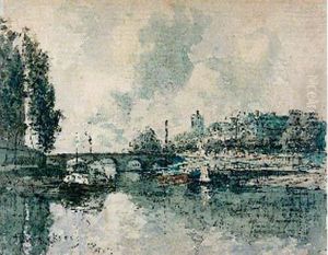 La Seine A Paris by Frank Myers Boggs