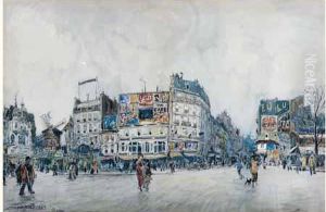 Place Blanche, Le Moulin Rouge, 1901-1902 by Frank Myers Boggs