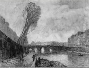 Paris, La Seine Au Pont Neuf by Frank Myers Boggs