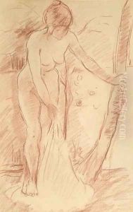 Standing Bather 1888 by Berthe Morisot