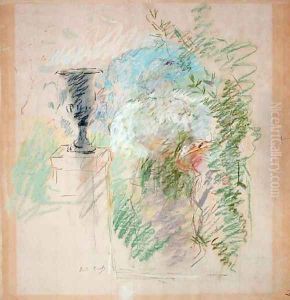 Vase in a Garden 1890