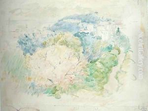 Mountain with a Chateau 1888 by Berthe Morisot