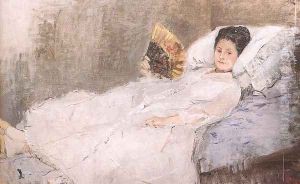 Mme. Hubard 1874 by Berthe Morisot