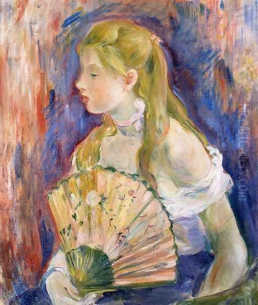 Girl with Fan - view 1