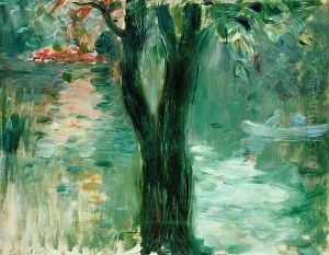 Sunset over the Lake, Bois de Boulogne, 1894 by Berthe Morisot