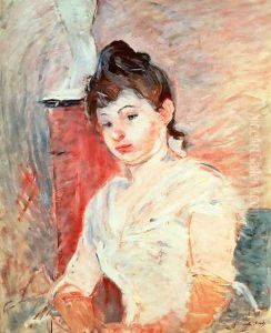 Young Girl in White by Berthe Morisot