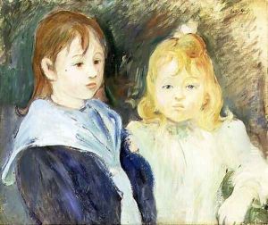 Portrait of Two Children 1893 by Berthe Morisot
