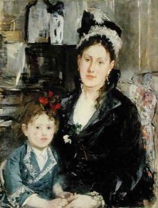 Mme Boursier and Her Daughter 1873 by Berthe Morisot