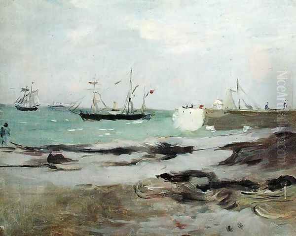 The Entrance to the Port of Boulogne 1880 - view 1