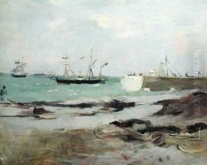 The Entrance to the Port of Boulogne 1880 by Berthe Morisot