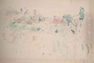 The Haystacks in Jersey 1886 by Berthe Morisot