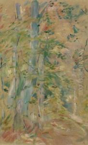 Etude de forêt by Berthe Morisot