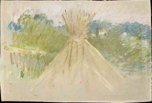The Small Haystack 1882 by Berthe Morisot
