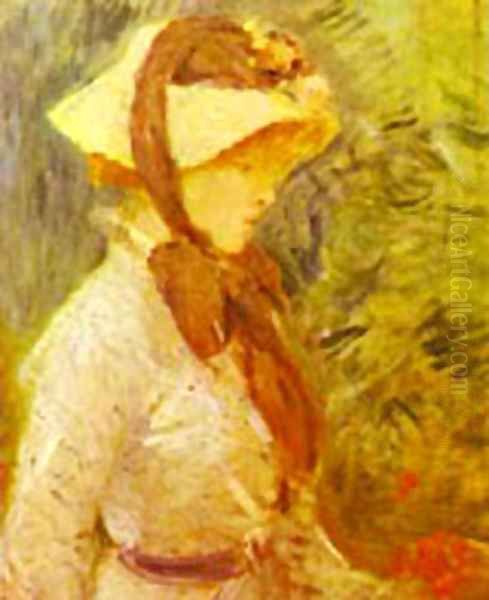 Young Woman With A Straw Hat 1884 - view 1