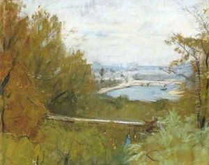 Coin de Paris, vue de Passy by Berthe Morisot
