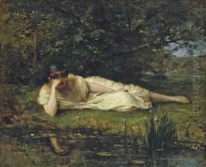 Etude au bord de l'eau