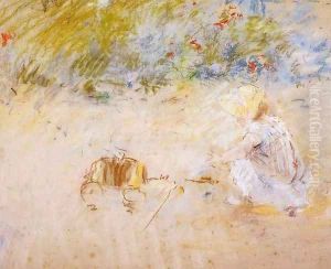 Child Playing in the Garden 1882 by Berthe Morisot
